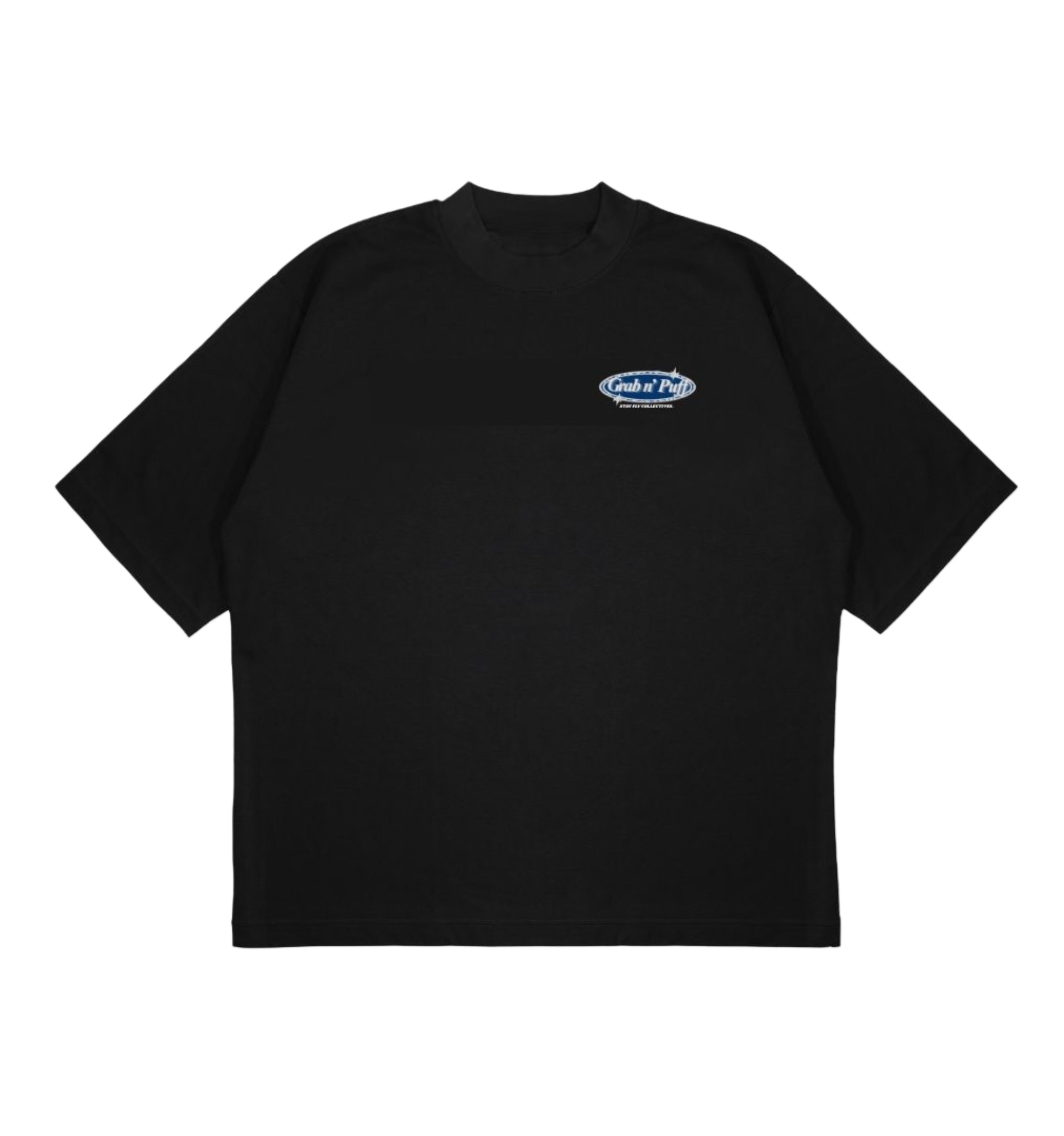 GrabNPuff Black Tee Oversize