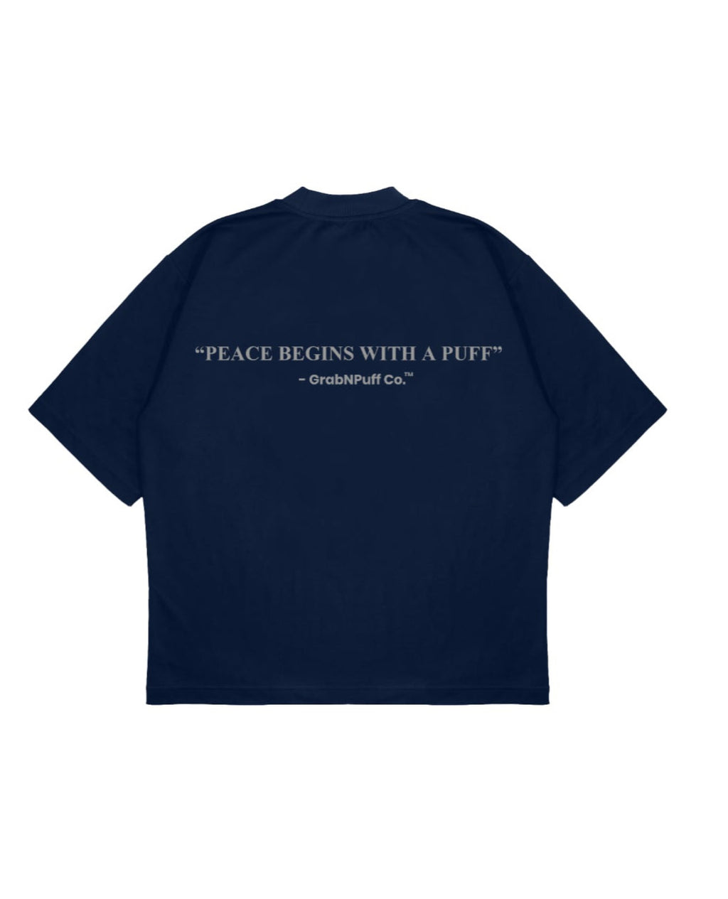 "OG Logo" GrabNPuff Box Tee Navy Blue